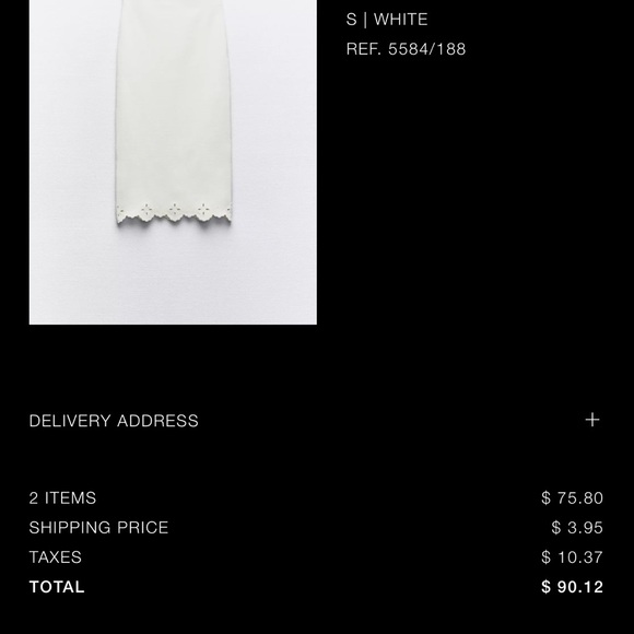 Zara Ivory Sleeveless Top with Cutout Hem & Midi Skirt Set - Picture 7 of 7